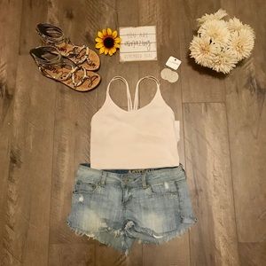 Almost famous size 9 jean shorts. Mid rise.